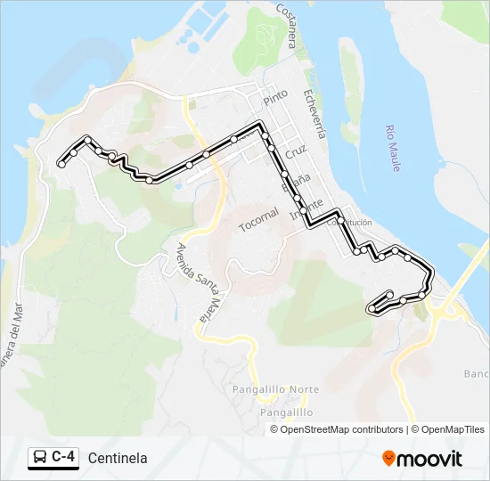 C-4 Bus Line Map
