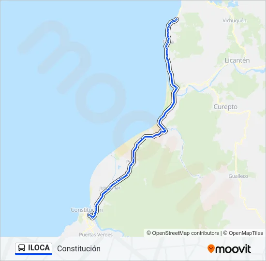 ILOCA Bus Line Map