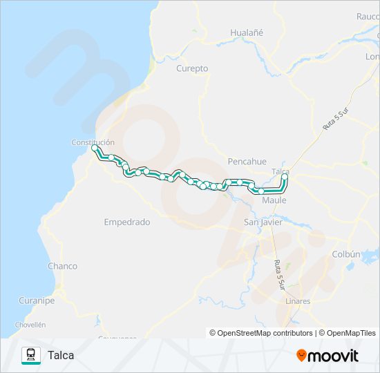 Mapa de BUSCARRIL de tren