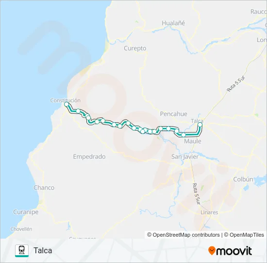 BUSCARRIL Train Line Map