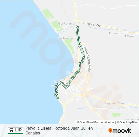 L1R Bus Line Map