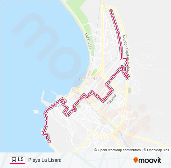L5 Bus Line Map