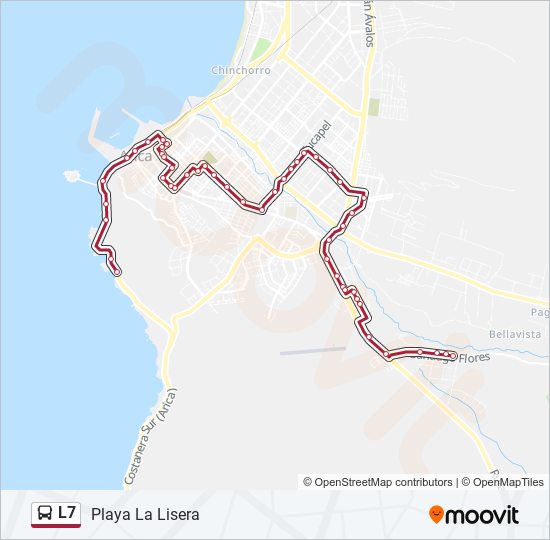 L7 bus Line Map