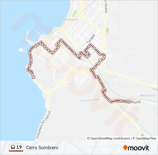L9 Bus Line Map