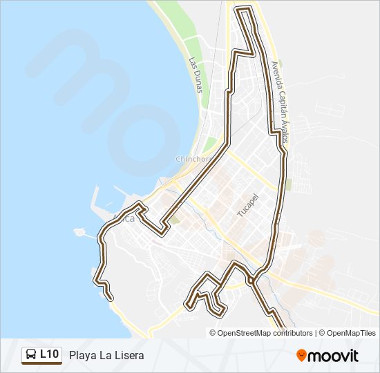 L10 bus Line Map