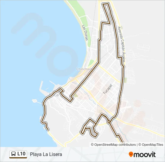 L10 Bus Line Map