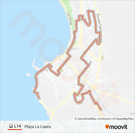 L14 Bus Line Map