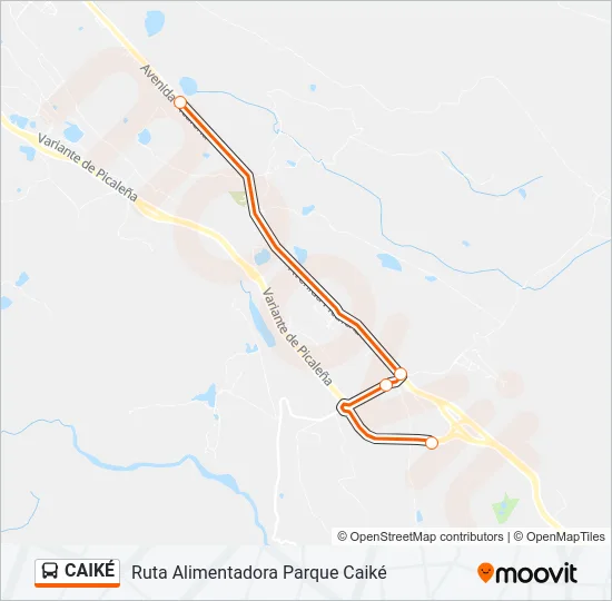 CAIKÉ Bus Line Map