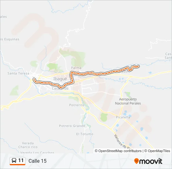 11 Bus Line Map