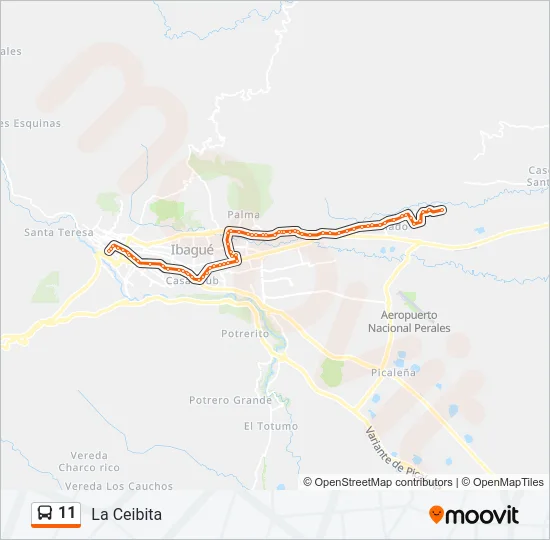 11 Bus Line Map