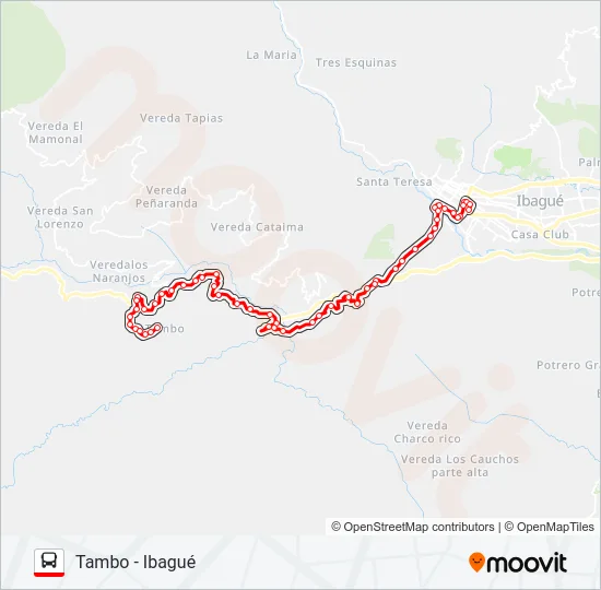 VDA. TAMBO Bus Line Map