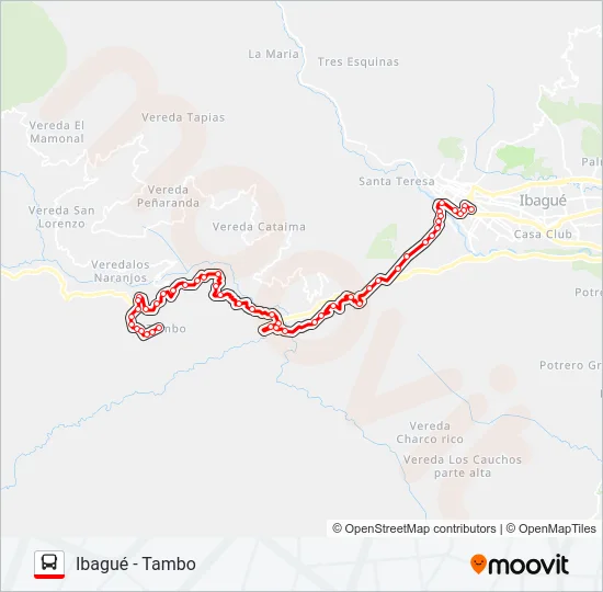 VDA. TAMBO Bus Line Map