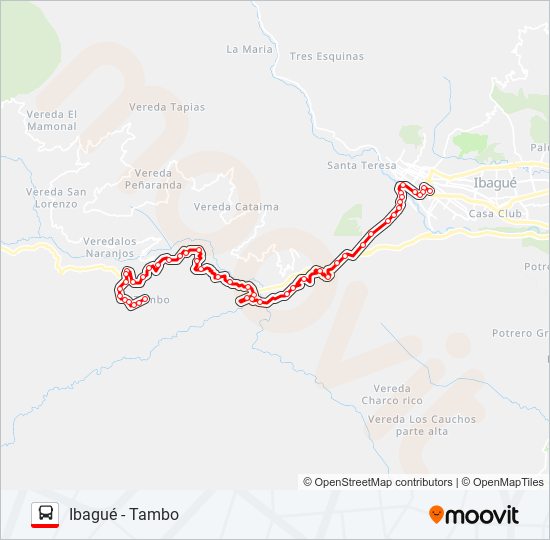 VDA. TAMBO bus Line Map