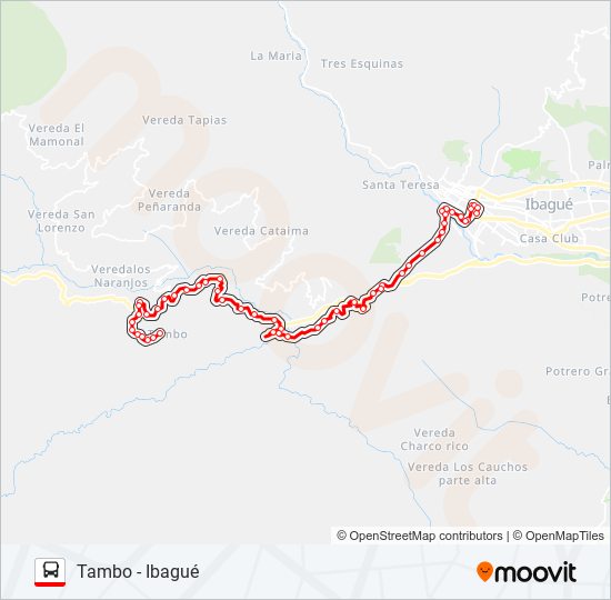 VDA. TAMBO bus Line Map