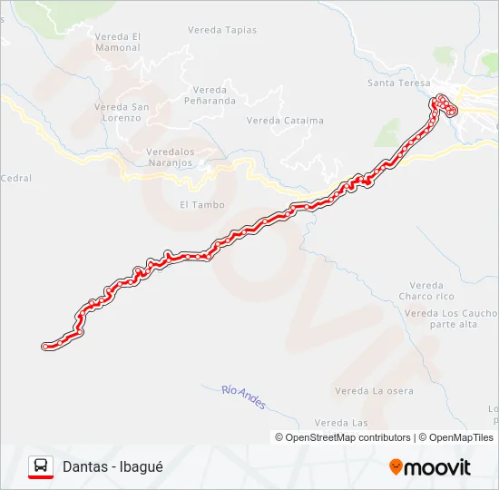 VDA. DANTAS Bus Line Map