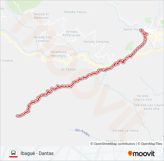 VDA. DANTAS Bus Line Map