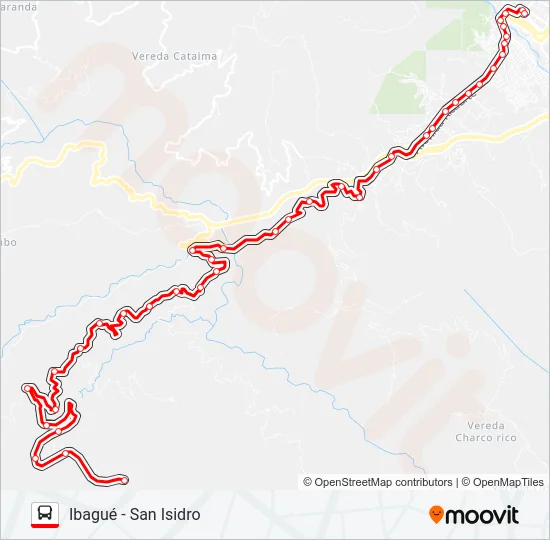 VDA. SAN ISIDRO Bus Line Map