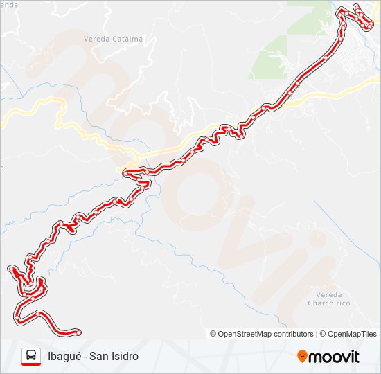 VDA. SAN ISIDRO bus Line Map