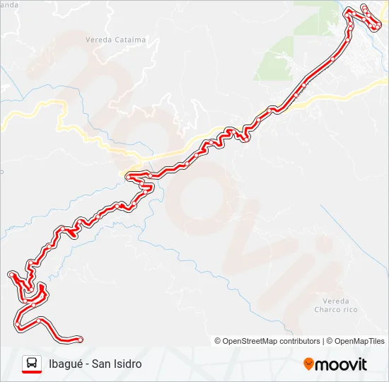 VDA. SAN ISIDRO Bus Line Map