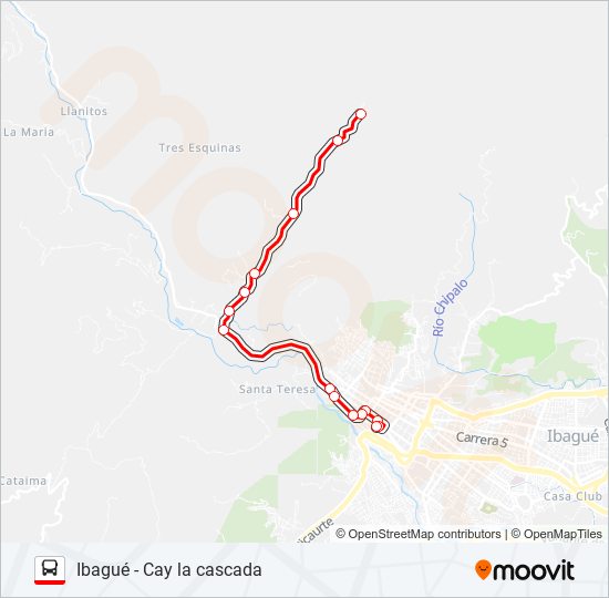 VDA. CAY bus Line Map