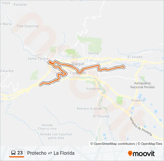 23 Bus Line Map