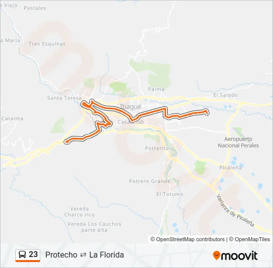 23 Bus Line Map