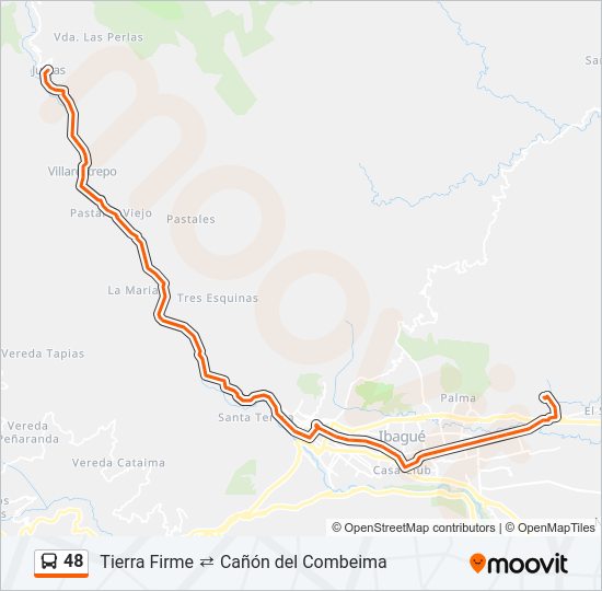 48 Bus Line Map