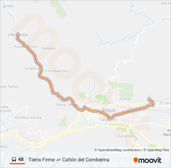 48 bus Line Map