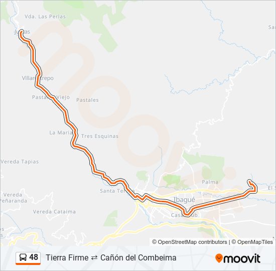 48 bus Line Map