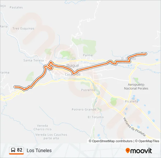 82 Bus Line Map