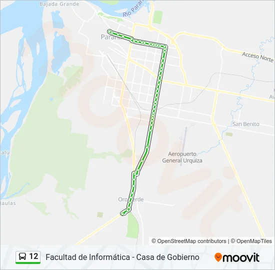 12 Bus Line Map