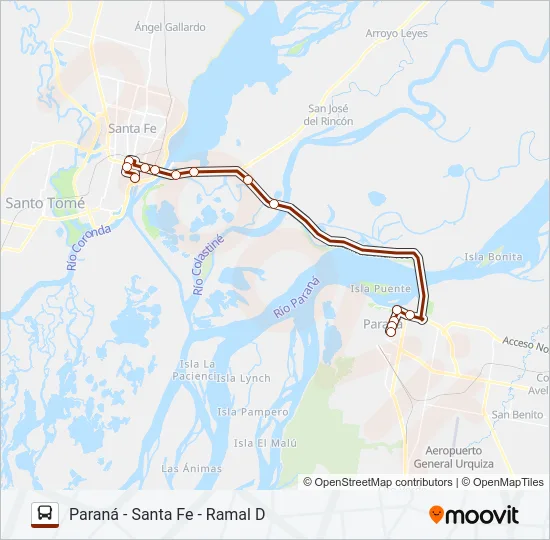FLUVIALES/ETACER Bus Line Map