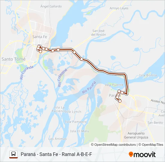 FLUVIALES/ETACER Bus Line Map