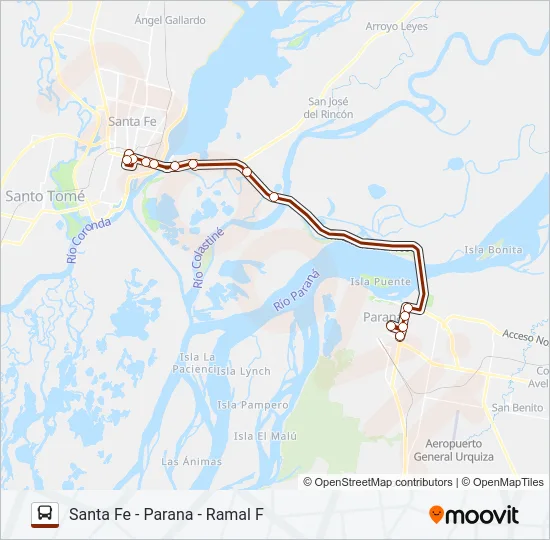 FLUVIALES/ETACER Bus Line Map