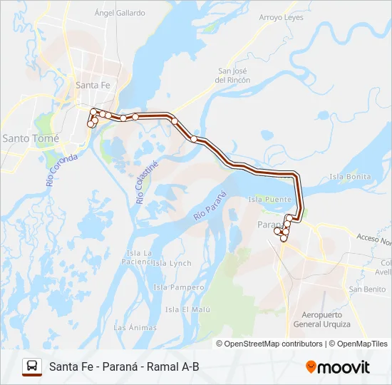 FLUVIALES/ETACER Bus Line Map