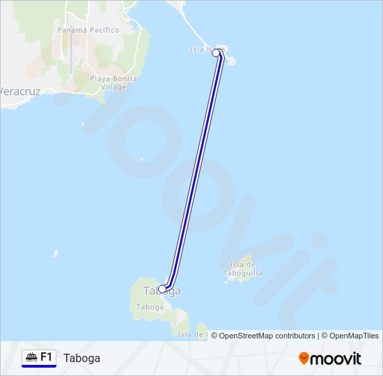 F1 Ferry Line Map