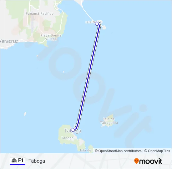 F1 Ferry Line Map