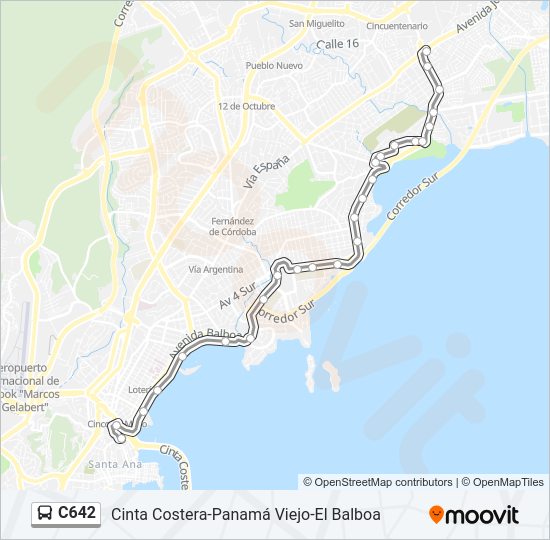 C642 Bus Line Map