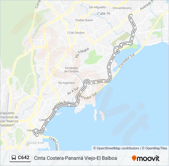 C642 Bus Line Map