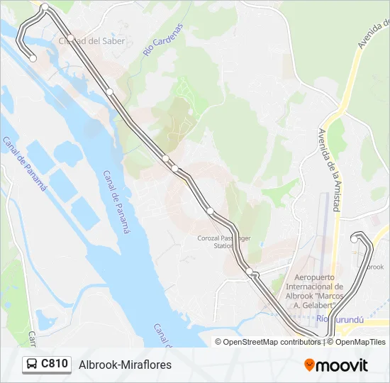 C810 Bus Line Map