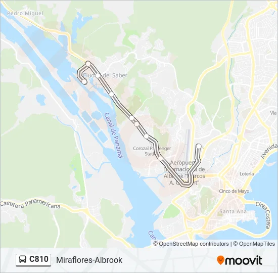 C810 Bus Line Map