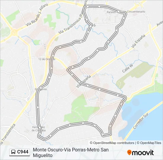 C944 Bus Line Map