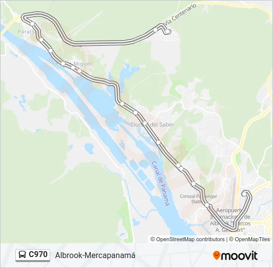 C970 Bus Line Map