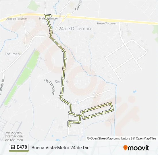 E478 Bus Line Map
