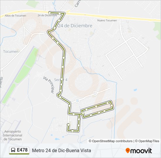 E478 Bus Line Map