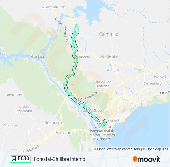 F030 bus Line Map