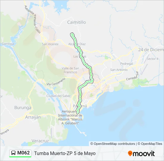 M062 Bus Line Map