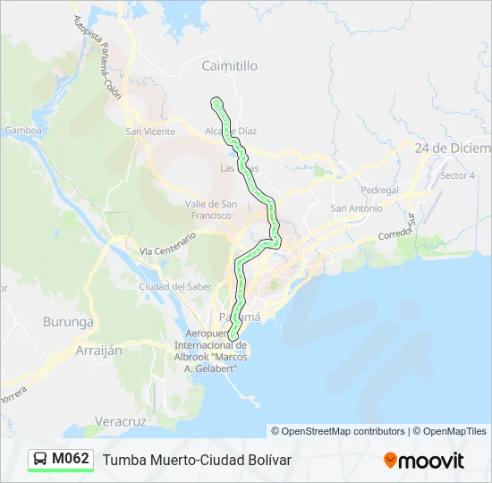 M062 Bus Line Map