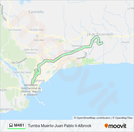 M481 Bus Line Map
