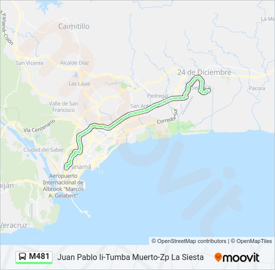 M481 Bus Line Map